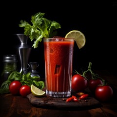 Fototapeta bloody mary, product photography, high quality