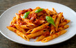 © Venture Bell - Capture the essence of Penne All'arrabbiata in a mouthwatering food photography shot Generative AI