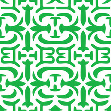 Seamless ornamental green pattern. Print for fabric, textile, paper, pottery, ceramic.
