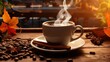  aroma of freshly brewed coffee: the beginning of the day with a cup of bliss
