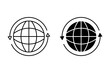 Import export icon set. vector illustration
