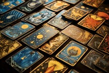 Tarot Cards In A Psychic's Office