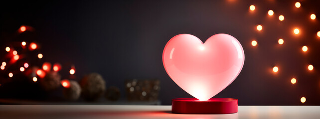 Wall Mural - heart shaped candle