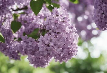 Fototapete - Flowers tree images tree plant images decorated flower isolated in white background lilac