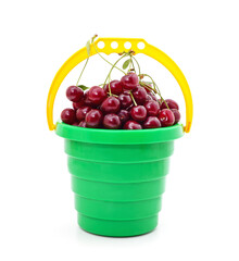 Sticker - Cherries in the basket.