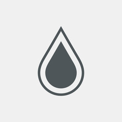 Wall Mural - Water drop droplet raindrop icon illustration cut