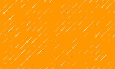 Poster - seamless background pattern of evenly spaced white sword symbols of different sizes and opacity. vec
