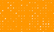 Seamless Background Pattern Of Evenly Spaced White Boxing Gloves Symbols Of Different Sizes And Opacity. Vector Illustration On Orange Background With Stars