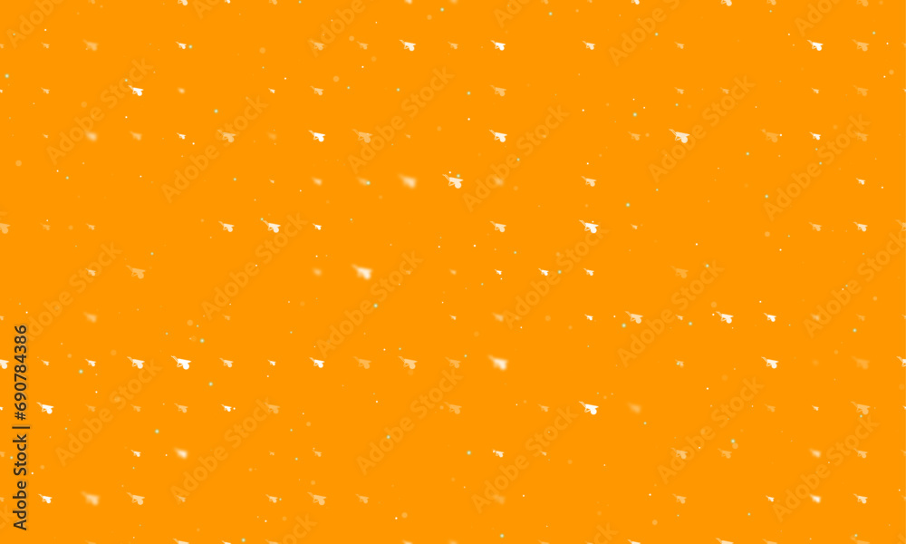 Seamless background pattern of evenly spaced white garden wheelbarrow ...