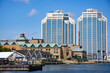 The busy Halifax waterfront in Nova Scotia, Canada