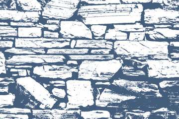 Wall Mural - Crumbling stone wall texture overlay