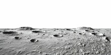 Lunar Landscape: Craters And Ridges On Moon's Surface. Generative Ai