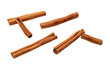 cinnamon sticks isolated on white background. PNG. Generative AI