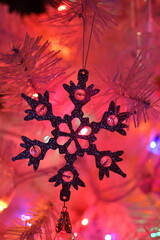 Sticker - Star Ornament on a Christmas Tree