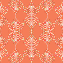 Wall Mural - seamless colorful art deco ogee textile pattern vector