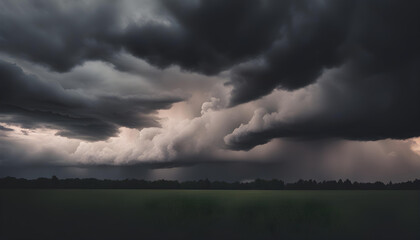 Wall Mural - dark storm clouds time lapse