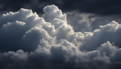 Wall Mural - clouds on the dark sky as beautiful landscape