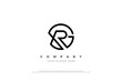 Initial Letter RG Logo or GR Monogram Logo Design