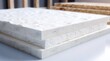 Sheets of expanded polystyrene for house thermal insulation during constructions