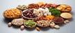 Vitamin B3-rich food sources for a healthy diet include seeds, nuts, meat, legumes, mushroom, potatoes, peanuts.
