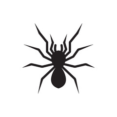 Sticker - spider icon vector