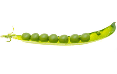 Wall Mural - green peas isolated