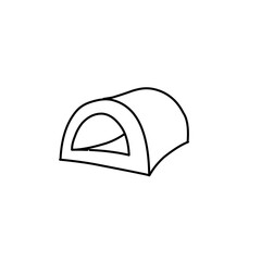 Wall Mural - Doodle Camping Tent