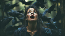Ornithophobia: An Elaborate, Ultra-realistic Exploration Of The Deep-seated Fear Of Birds, Capturing The Terror And Anxiety Evoked By Their Presence, Flight, And Sounds - Ai Generated