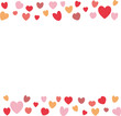 © yamasannge - バレンタインなど記念日をイメージしたたくさんのハートのカラーイラストフレーム