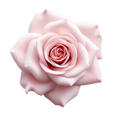 pink rose isolated  isolated on transparent  background. Ai Generate