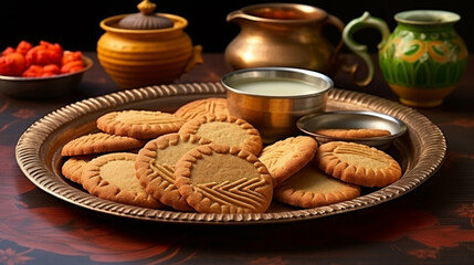 Wall Mural - cookies and tea