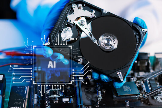 Ai chipset on circuit board in futuristic concept suitable for future technology artwork , Responsive web banner CPU