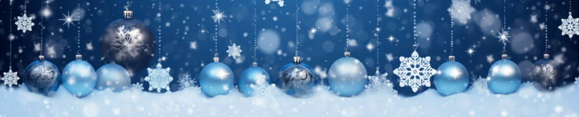 Wall Mural - abstract background with christmas theme, web site header or footer template