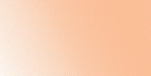 Vector Gradient Peach Fuzz  Trendy 2024 Color Comic Pop-art Halftone Background Template, Texture. Vector Illustration Geometric Vintage Monochrome Fade Wallpaper. Pop Art Print. Dotted Retro
