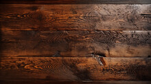 Surface Of The Old Brown Wood Texture. Old Dark Textured Wooden Background. AI Generate