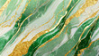 Tło abstrakcyjne do projektu, zielony marmur, krzywa tekstura i wzór w kształcie fal	