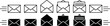© EmBer_graphic - Ikona symbol. Grafika wektorowa koperty. Symbol wiadomości.