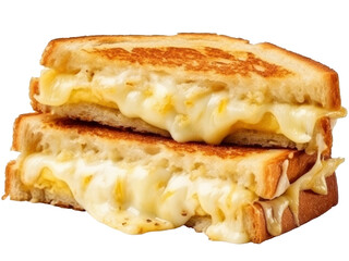 Poster - Cheese toasted sandwich isolated on transparent  background