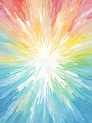 Wall Mural - rainbow color abstract elements background,created with generative ai tecnology.