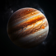 Wall Mural - planet isolated background,created with generative ai tecnology.