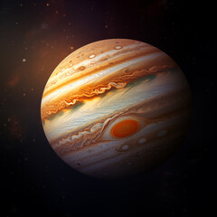 Wall Mural - planet isolated background,created with generative ai tecnology.