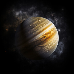 Wall Mural - planet isolated background,created with generative ai tecnology.