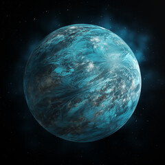 Wall Mural - planet isolated background,created with generative ai tecnology.