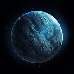 Wall Mural - planet isolated background,created with generative ai tecnology.