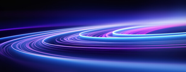 Wall Mural - blue neon business background