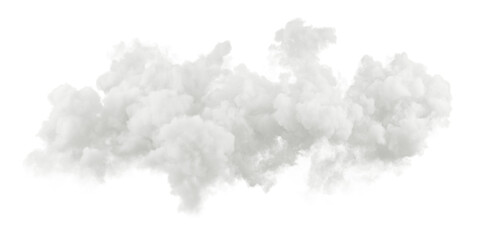 Aufkleber - Isolate soft clouds flying on transparency backgrounds 3d rendering png