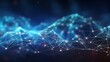 © Alpa - Abstract glowing plexus or connecting dots and lines. Big data visualization. Digital data technology and science concept. Generative AI