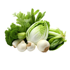 Wall Mural - fresh vegetables On a transparent background, the PNG is easy to use in assembling projects.