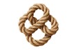 Rope knot isolated on transparent or white background