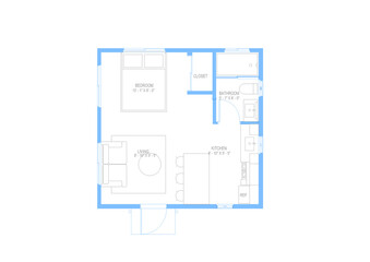 Wall Mural - Floor plan house 2d House Floor Plan Home space	